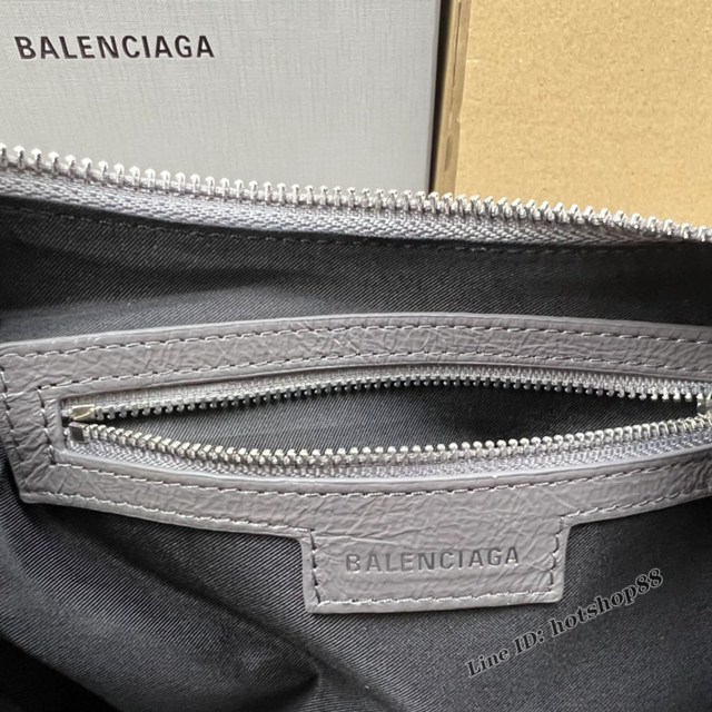 Balenciaga專櫃爆款Le Cagole半月牙腋下包餃子包 巴黎世家經典大號爆裂黑鱷金機車包 fyj1078